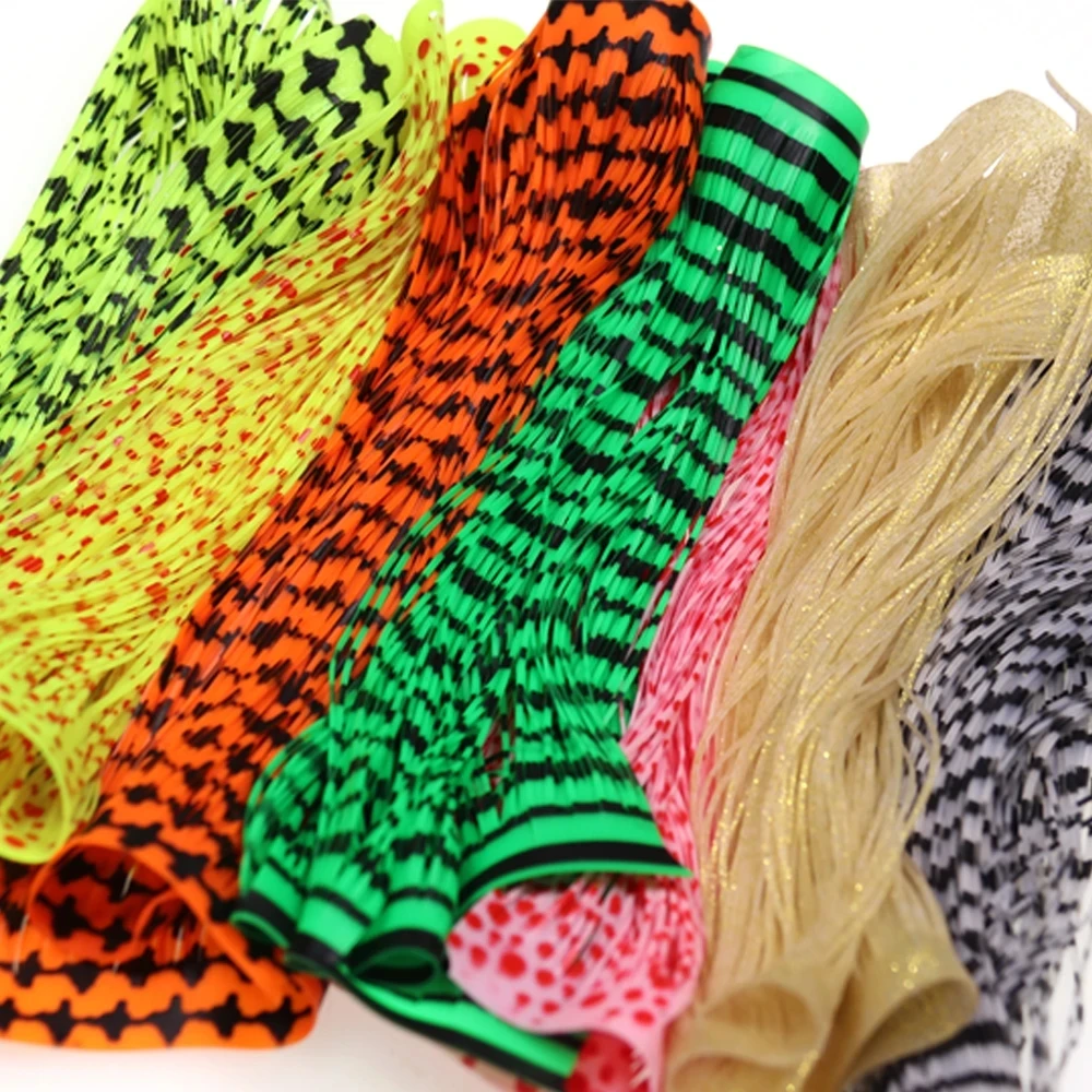 Bimoo-falda de pulpo de silicona, Streamer para Lucio, Spinnerbait, remolque, Buzzbait, plantilla deslizante de goma, señuelos, faldas de calamar, pesca en agua salada - imagen 5