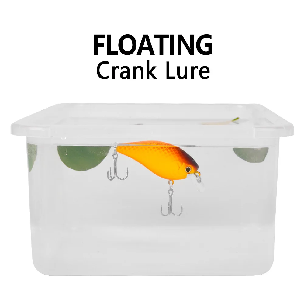 Señuelo de pesca de simulación, señuelo de manivela flotante, calidad de impresión, 76mm, 12,5g, Crankbait duro, carpa, Lucio, aparejos de pesca, 1 unidad - imagen 4