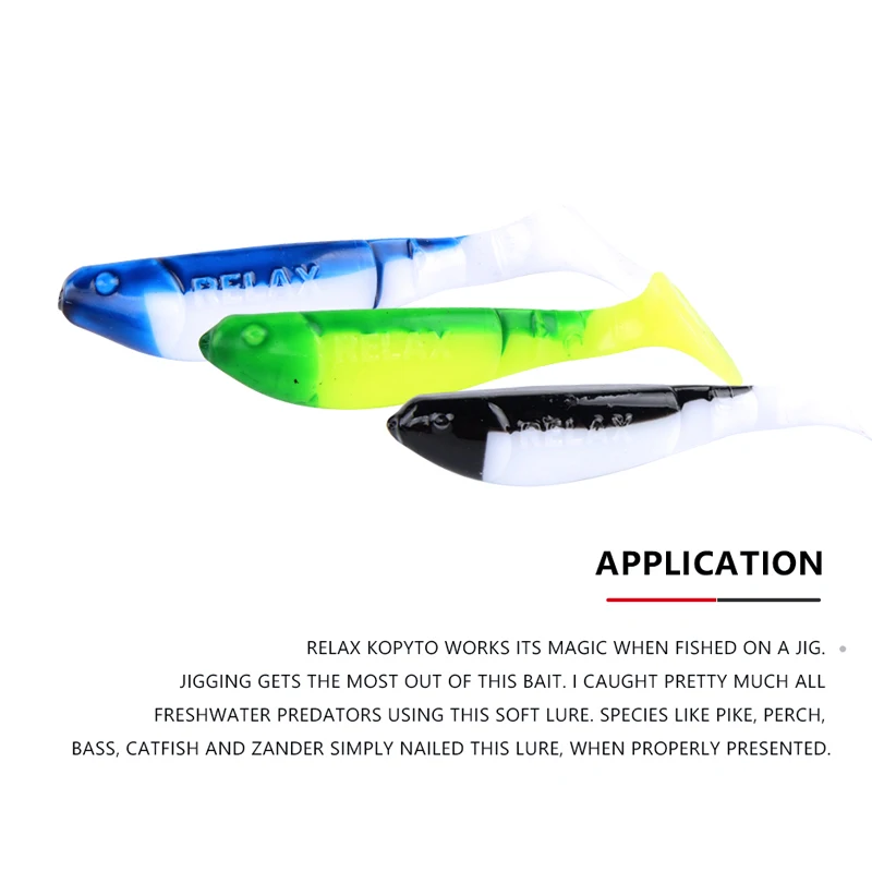 MEREDITH 7cm 4,5g 8 Uds juego de 3 aparejos Predator cabezales de plantilla de plástico suave señuelos de Lucio pesca señuelos blandos - imagen 4