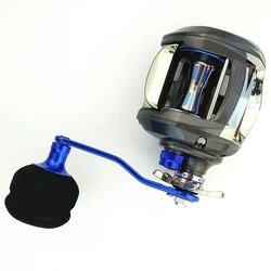 Twinfish TF500 Carrete pesca de cuerpo ancho - mango izquierdo
