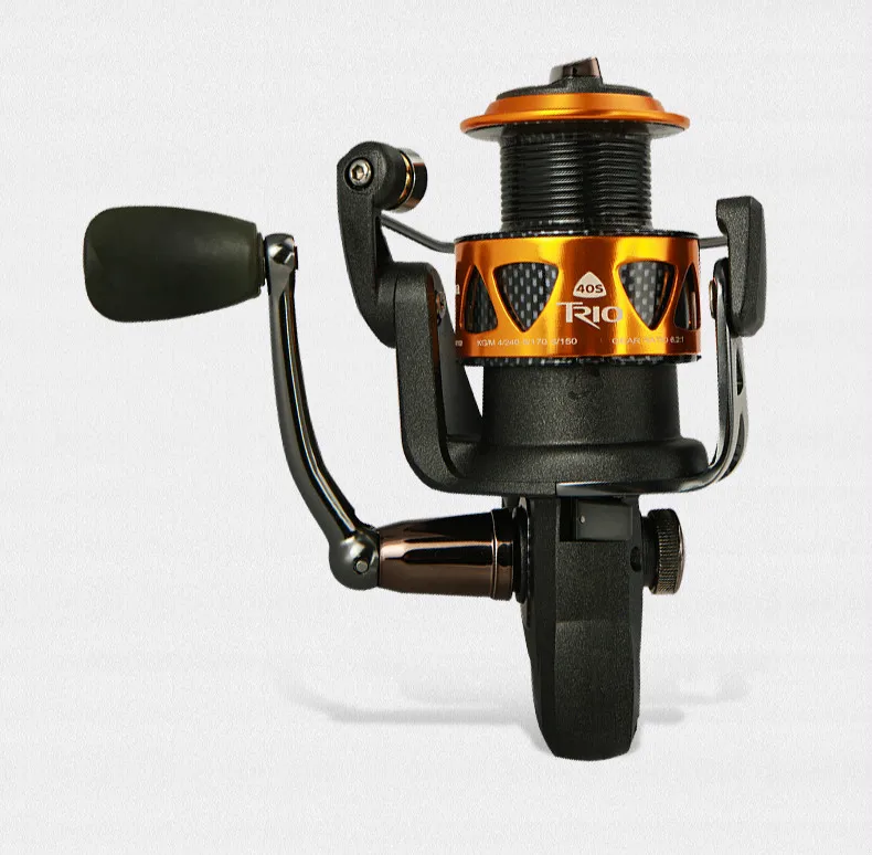 un carrete de pesca de alto rendimiento diseñado para precisión y durabilidad