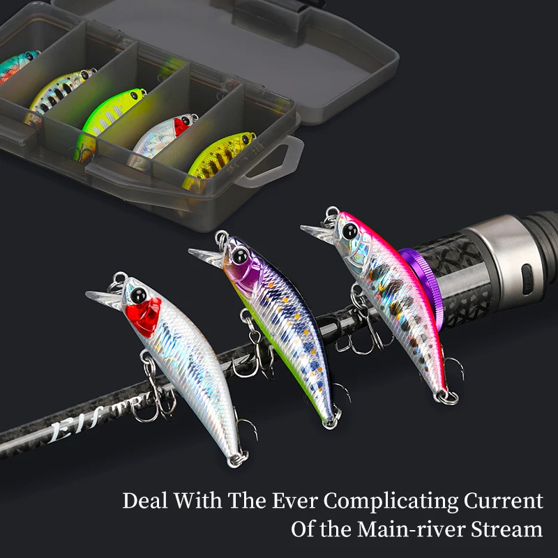 TSURINOYA-señuelo duro de pesca, cebo Artificial de 5cm, 5g, 5 unidades, para piscardo e intrusos, trucha, Jerkbait - imagen 4