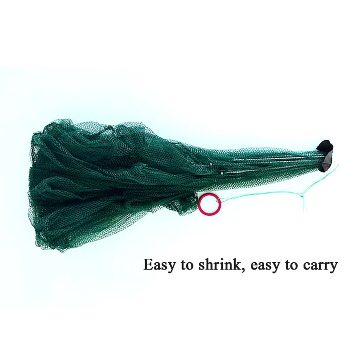 Trampa automática para pesca de camarones, herramienta de red plegable portátil de 6/8/16/20 agujeros, para peces, camarones, pececillos, cangrejo - imagen 4