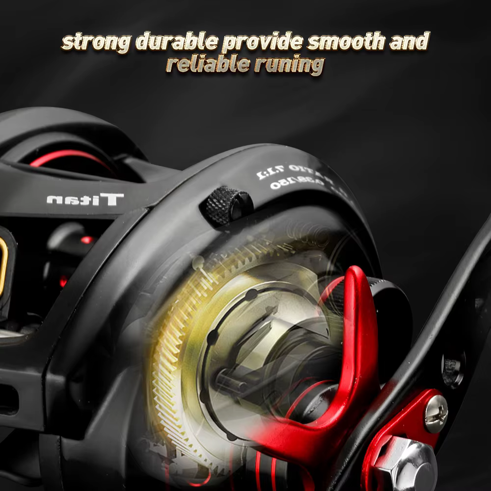 Carrete Johnco MT200 Baitcasting Alta Potencia Jigging - imagen 5