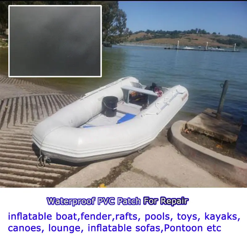 Parche de PVC impermeable para reparación ideal para inflables y equipo al aire libre