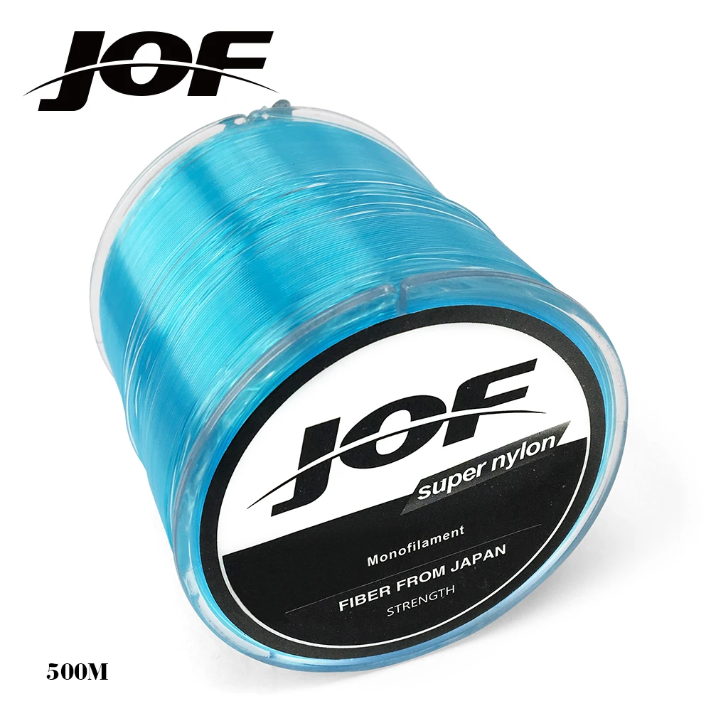 JOF-sedal de pesca de nailon, cuerda de fibra de carbono, multifilamento fuerte, 5 LB-30 LB, 500 metros - imagen 4