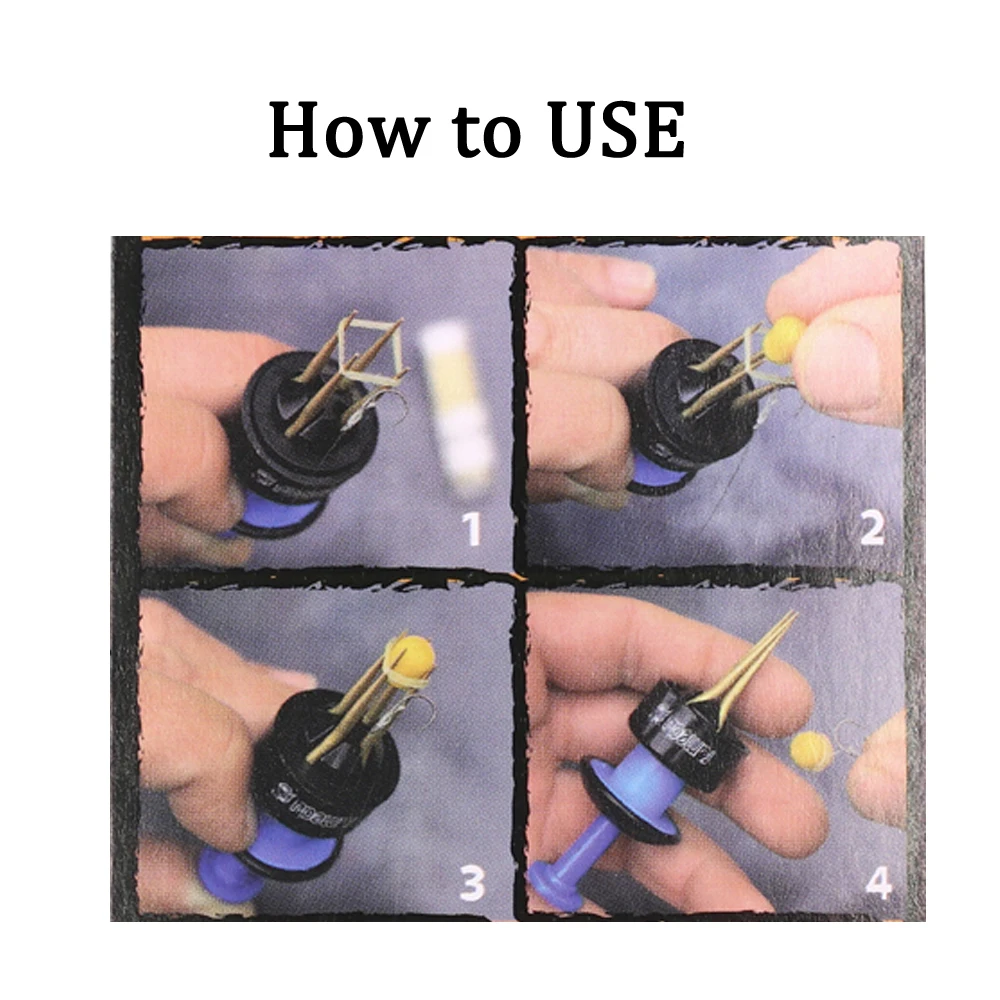 Herramienta para atar faldas de pargo para pesca en agua salada, Clip de plástico y cobre, 1 ud. - imagen 3