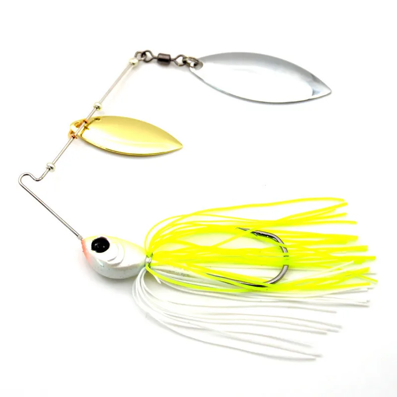 Señuelo de pesca Buzz, 12g, 18g, cebo giratorio, compuesto, señuelo Artificial, plantillas con cabeza de Metal, cucharas de rotación, 1 pieza en oferta - imagen 3