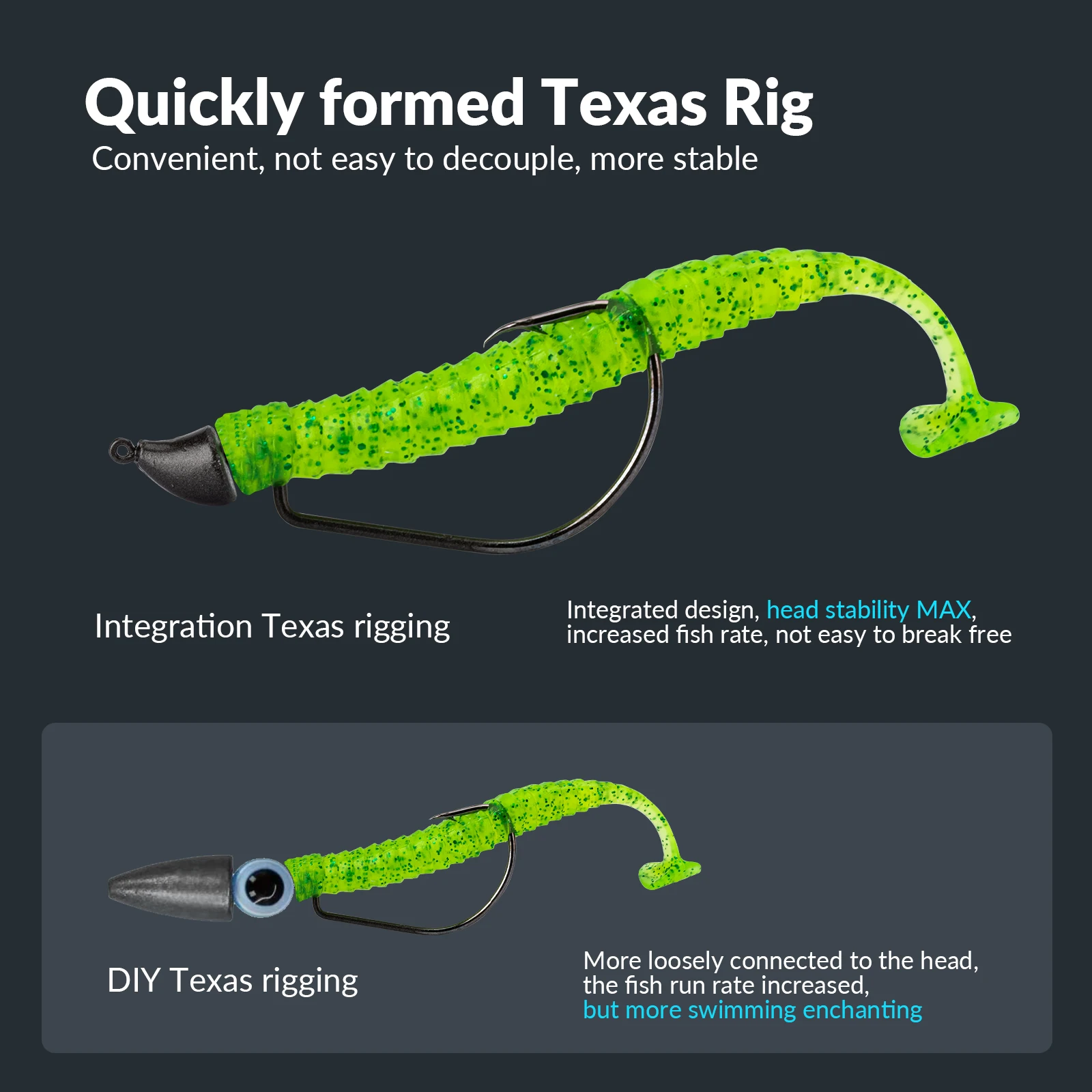 THKFISH 10 Uds anzuelo con cabeza de anzuelo de manivela 2,5g 3,5g 7g 10g 14g anzuelo de pesca Jigging señuelo de gusano suave anzuelo con cabeza con plomo anzuelos compensados - imagen 4