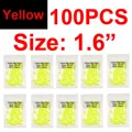 100pcs yellow L
