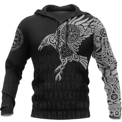 Raven Tattoo Sudadera con Capucha para Hombre - Harajuku Retro