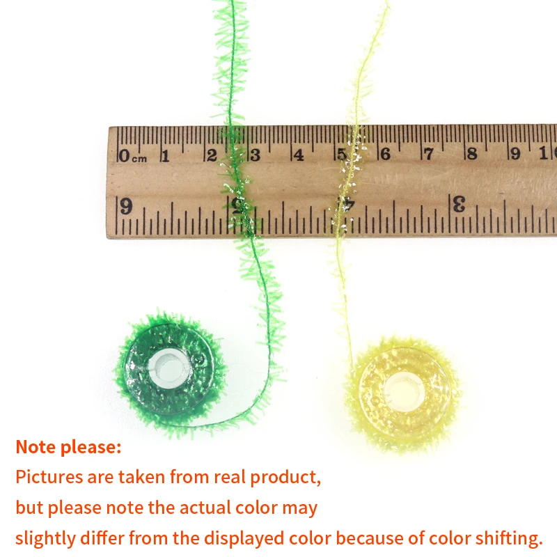 Oropel de pesca con mosca, Material de chenilla para lubina, Lucio, moscas, Flash de cristal, hilo de atado de moscas con púas, Streamer, Material de atado de moscas, 15 carretes - imagen 3