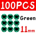 100pcs 11mm Green