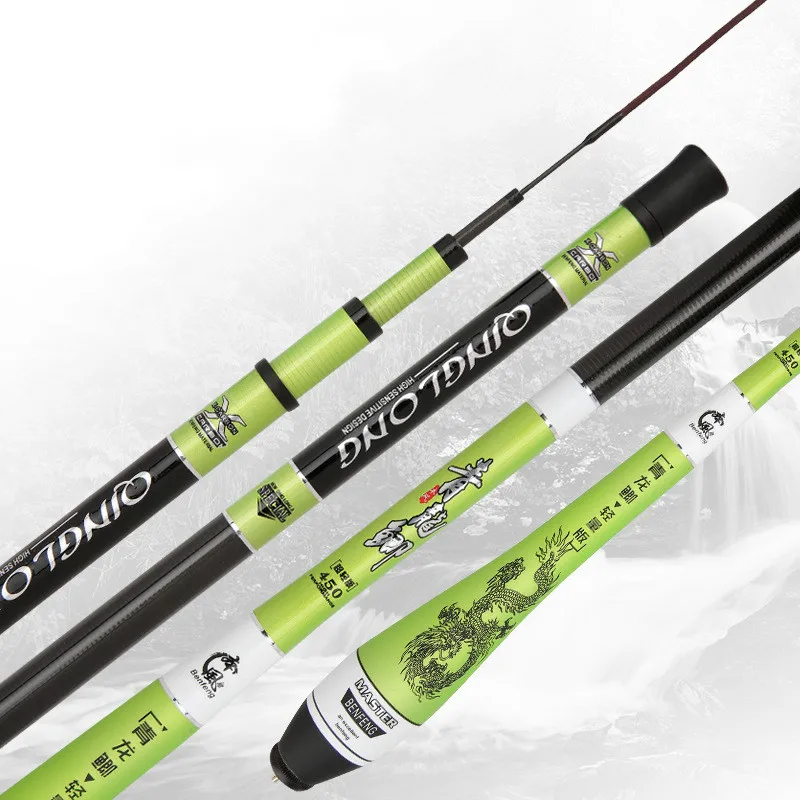 Caña de pescar telescópica de fibra de carbono dura, superligera, 2,7 M/3,6 M/3,9 M/4,5 M, 5,4 M - imagen 5