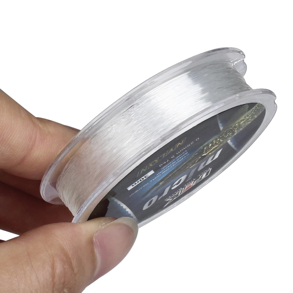 FTK-sedal de pesca en hielo de nailon, 30M, 2.9-12.5LB, 0,08-0,25 MM, línea de pesca transparente para lubina, carpa, accesorios de pesca de invierno - imagen 5
