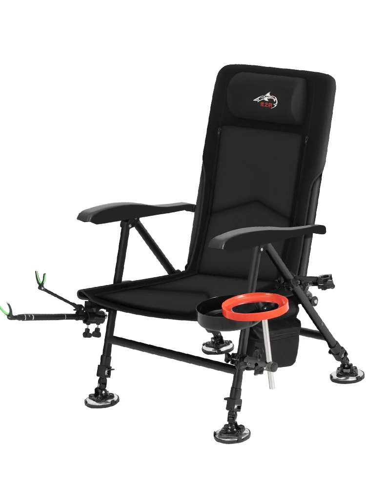 Silla de pesca de estilo europeo, asiento de pesca reclinable multifuncional, plegable, mesa para todo terreno - imagen 5