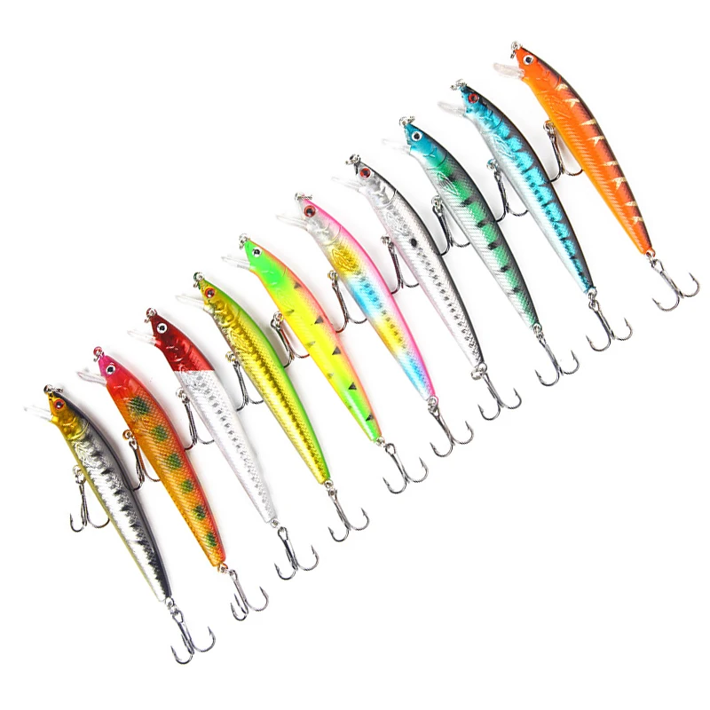 Señuelo flotante para Pesca de pececillos, cebo artístico duro, Wobbler, Crankbaits, ojos 3D, 10cm, 7,5g, 1 unidad - imagen 2