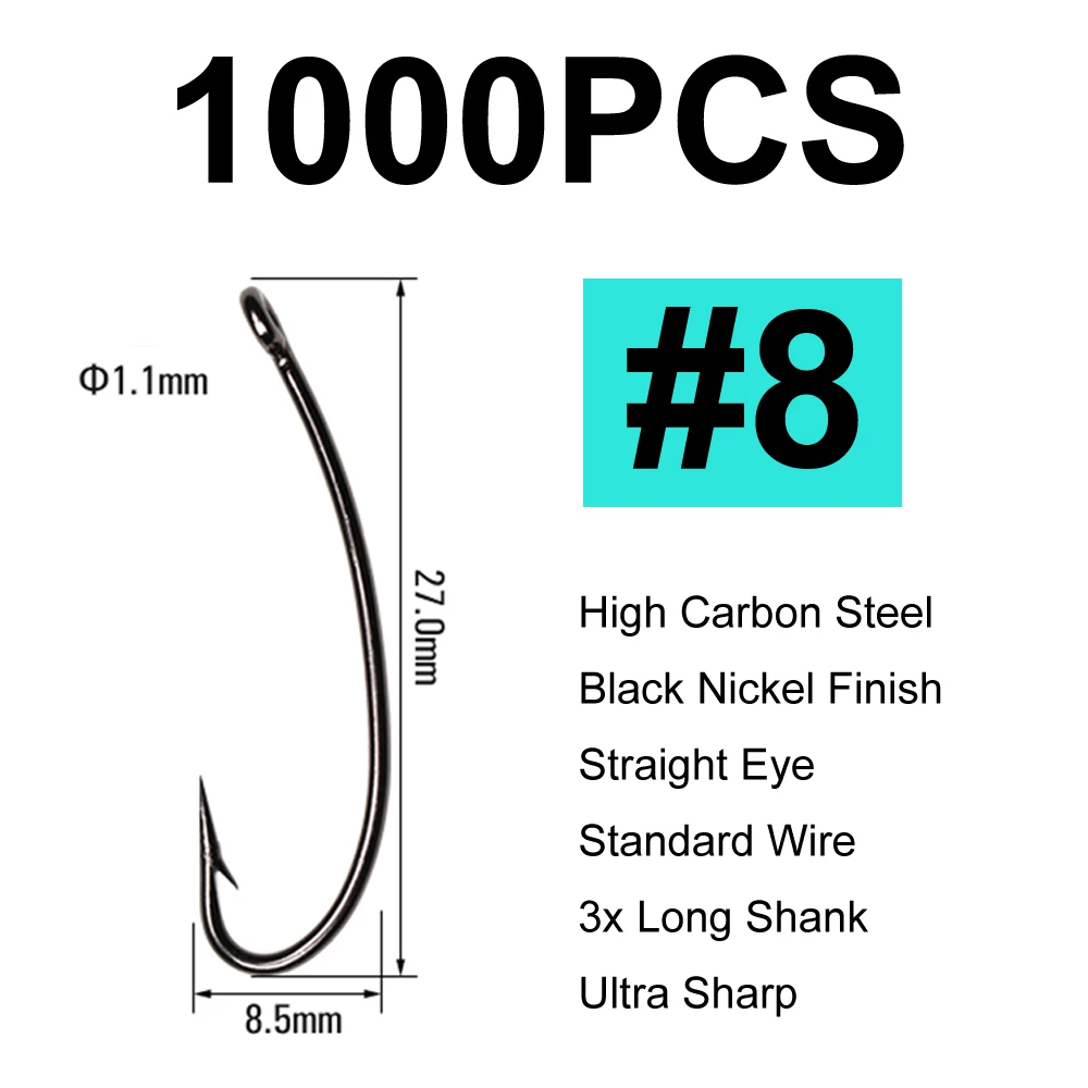 1000pcs size 8