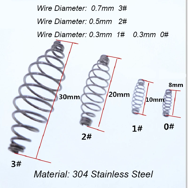 Anzuelo de Pesca de acero inoxidable 1000, alimentador de cebo, resorte, anzuelo de carpa, plantilla de explosión, aparejos de Pesca de primavera, 10000-304 Uds. - imagen 3