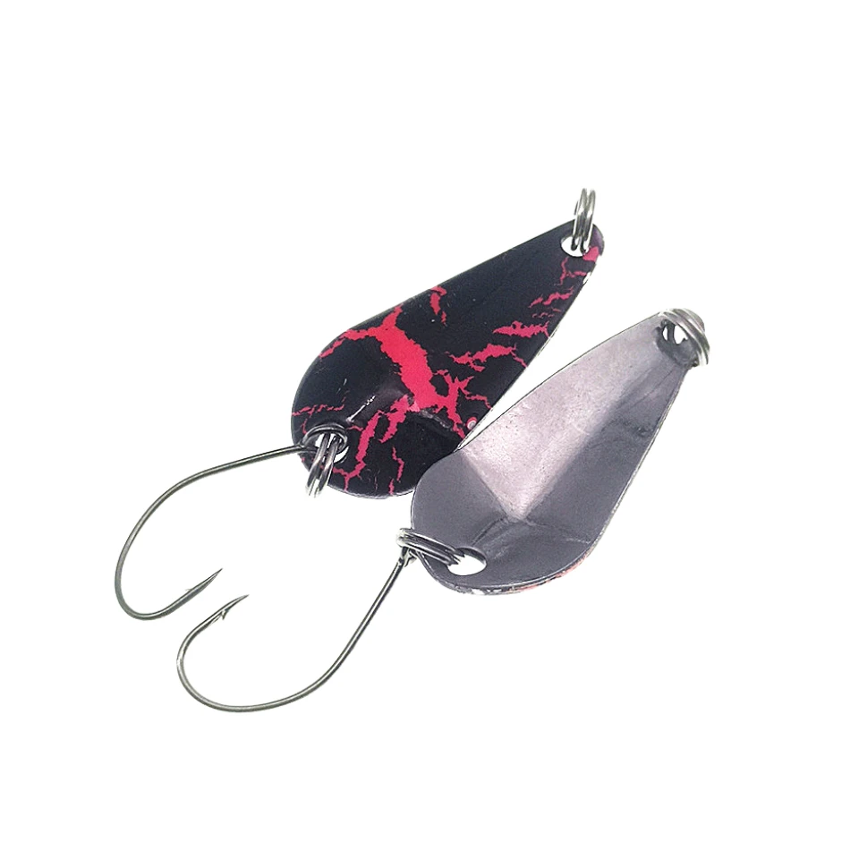 Kit de señuelos de cuchara de Pesca, 5 unids/bolsa, anzuelos pequeños, ligeros, de alta calidad - imagen 5