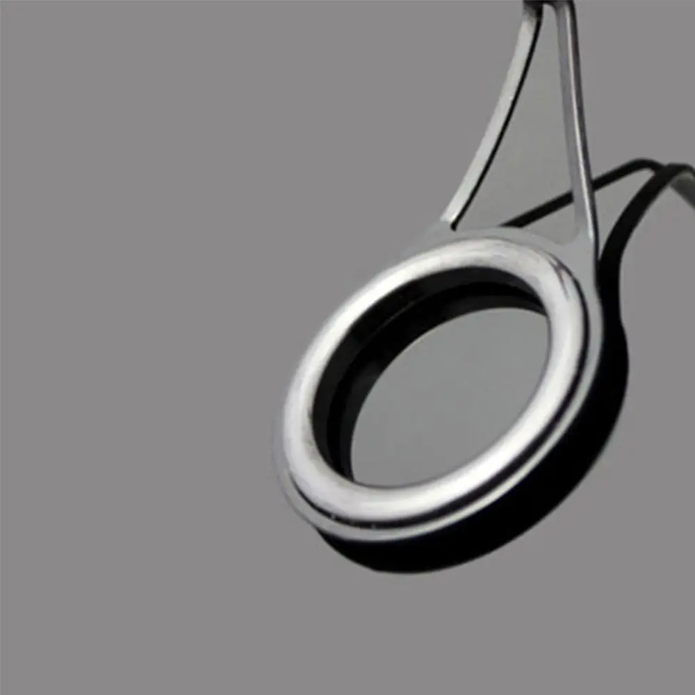 5 unids/set de guías de línea de pesca de 3mm-23mm de diámetro interno, anillos superiores de pesca ovalados Vintage, guías de caña de pescar, Kit de reparación de ojos - imagen 5