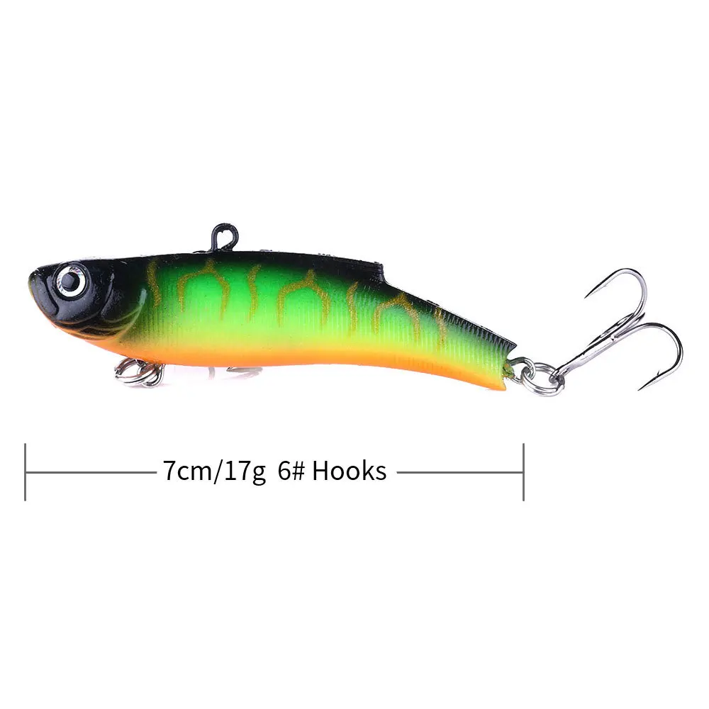Señuelo de Pesca en hielo, 1 unidad, 7cm, 17g, Isca Artificial, suave, VIB, vibración, Crankbait, Pesca de trucha, carpa - imagen 2