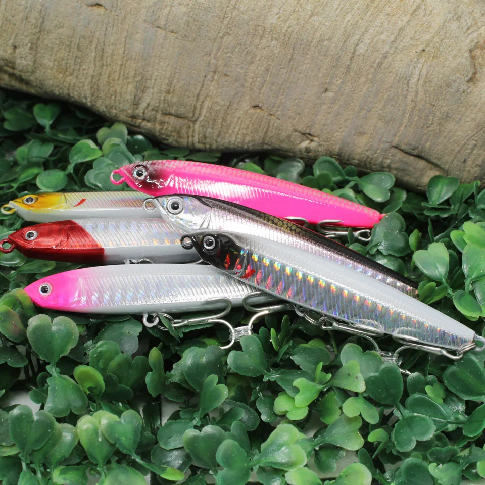 Señuelo de pesca de lápiz minnow que se hunde, cebo duro de metal, cebo artificial wobbler para pesca jigging, 10g, 14g, 18g - imagen 5