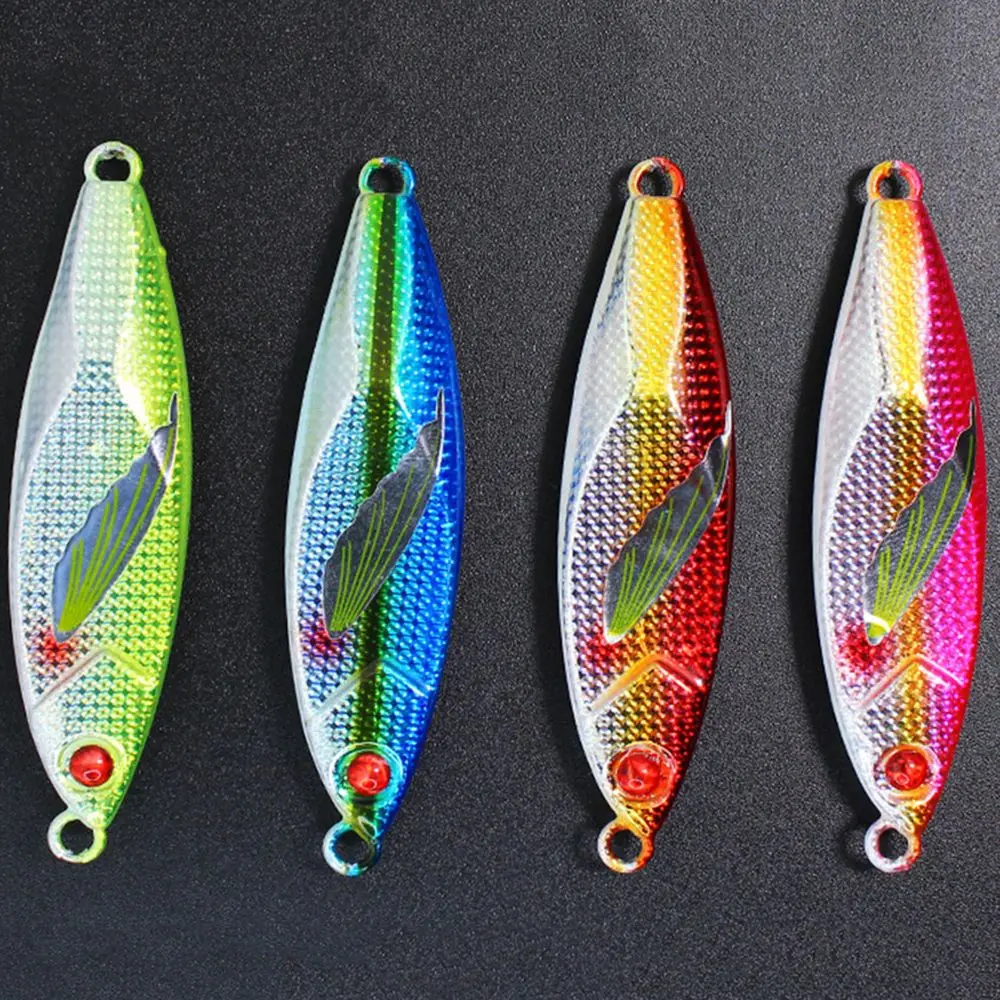 Señuelos de Pesca artificiales de Metal, accesorios de pesca de Plomo Fundido, plantilla de Jigging lento brillante, nuevos - imagen 4