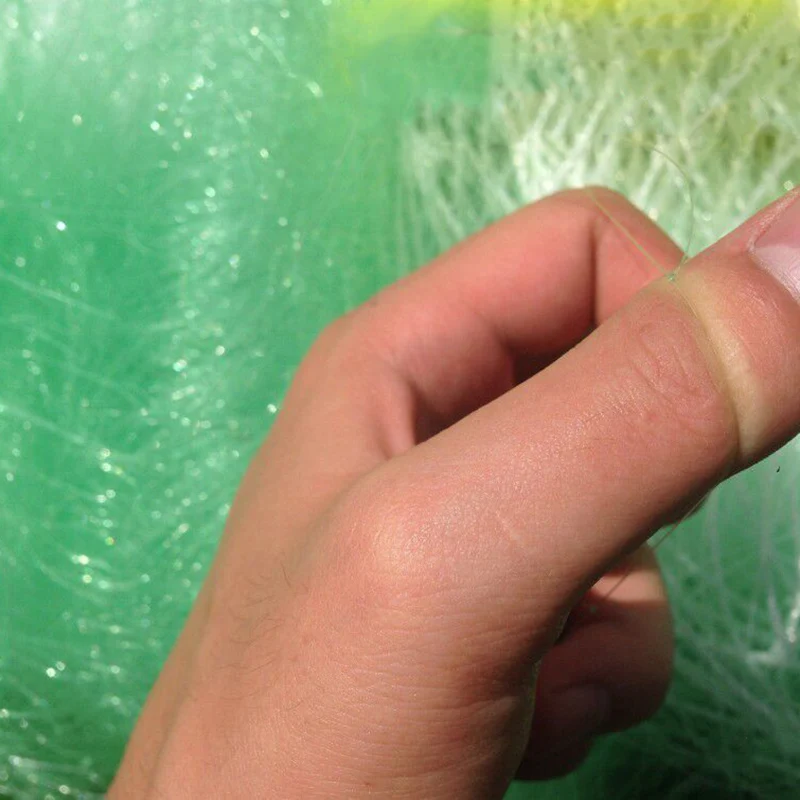 Lawaia-Red pegajosa de tres capas, Red de seda verde de 80m, Red de trampa para peces, flotadores de plástico agresivos, Red de fregadero - imagen 3