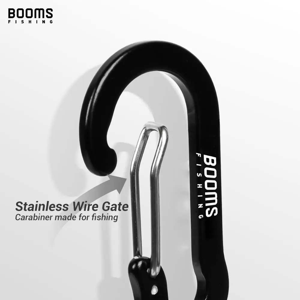 Booms Fishing MRC Soporte de red con clip de liberación magnética con herramienta de pesca Cordón en espiral 1,5 m Negro - imagen 5