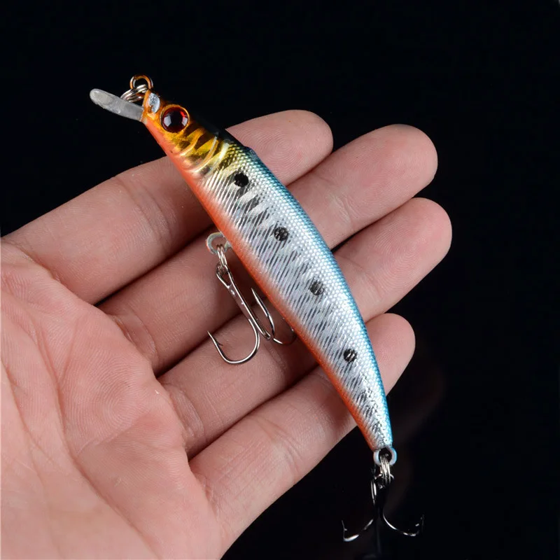 Señuelo de pesca Minnow Wobbler, cebo duro de 8,5g y 80mm, Crankbait, trucha, lubina, agua dulce, Jerkbait, nuevo - imagen 2