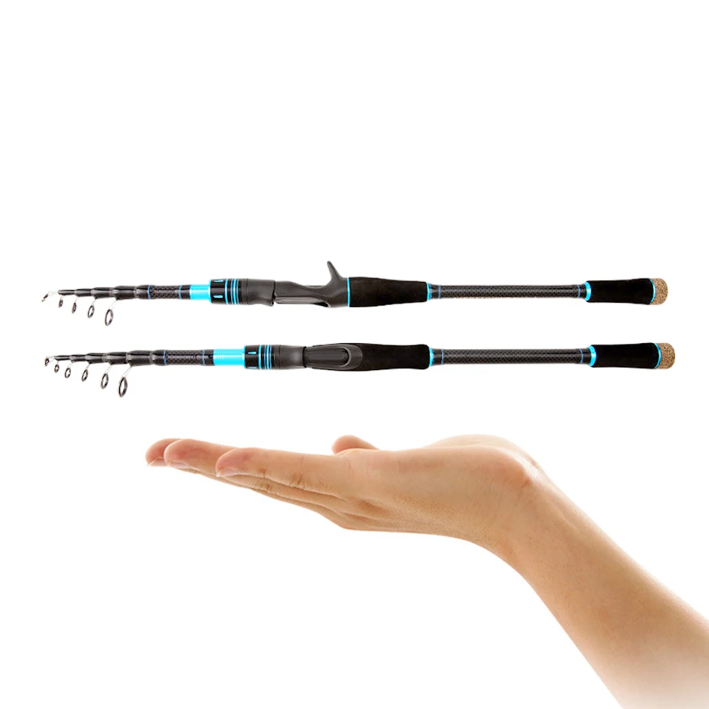 Descubra la mejor experiencia de pesca con nuestras cañas telescópicas versátiles y livianas