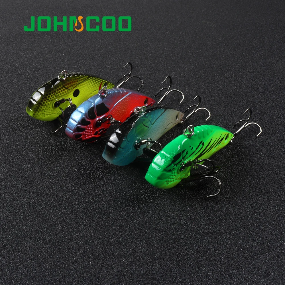 Señuelo de pesca con vibración que se hunde 65mm 17,5g, cebo Artificial de plástico duro VIB para pesca en hielo de invierno, aparejo de cebo - imagen 4