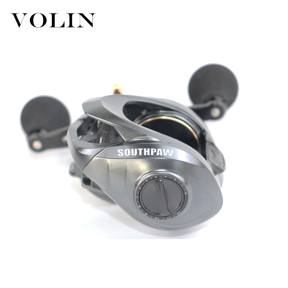 VOLIN-carrete de pesca de Baitcasting NMB BB, sistema de freno centrífugo, arrastre máximo de 12,5 KG, 10 + 1 BB, 6,3: 1, resistente al agua salada, nuevo, Japón - imagen 4