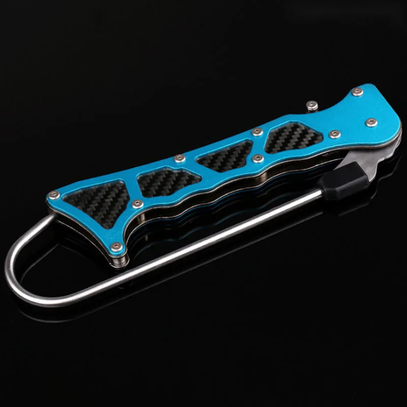 Anzuelo de pescado profesional plegable, agarre al aire libre, portátil, telescópico, pesca en el mar, gancho de lanza de labios de acero inoxidable, aparejo de pinza - imagen 5