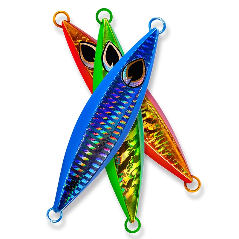 PROBEROS-SEÑUELOS DE pesca Jigging, cebos duros artificiales Wobbler, plantilla de Metal, cuchillo de Paillette, 130G/11CM - imagen 2