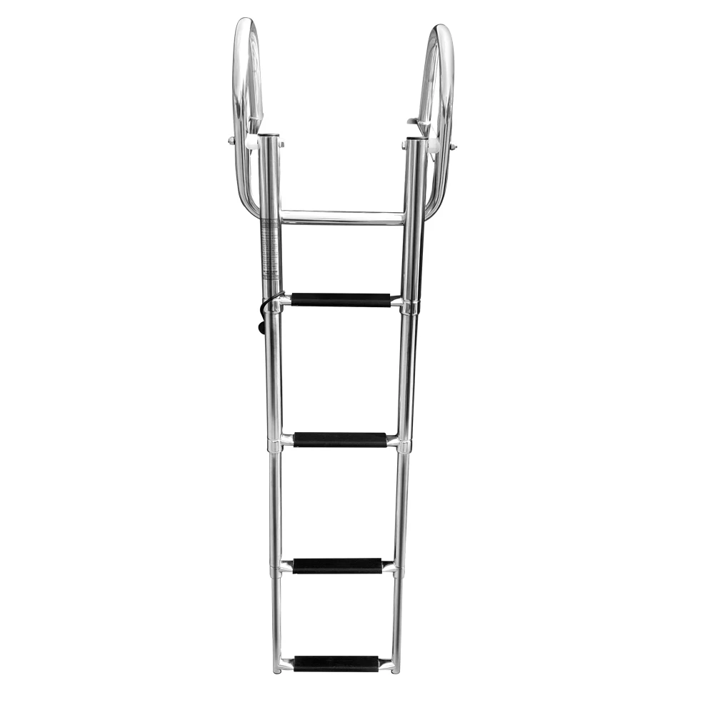 Escalera telescópica de acero para embarque – 4 peldaños plegable - imagen 5