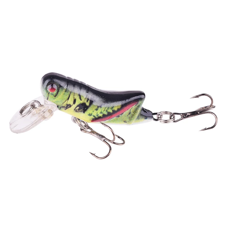 4 unids/set Minnow señuelo Pesca colores mezclados insecto Wobbler cebo Crankbait para plástico realista saltamontes carpa lubina aparejos de Pesca - imagen 2