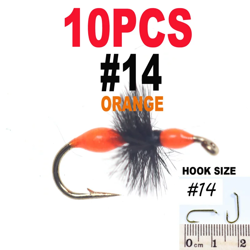 10pcs size 14 Orange