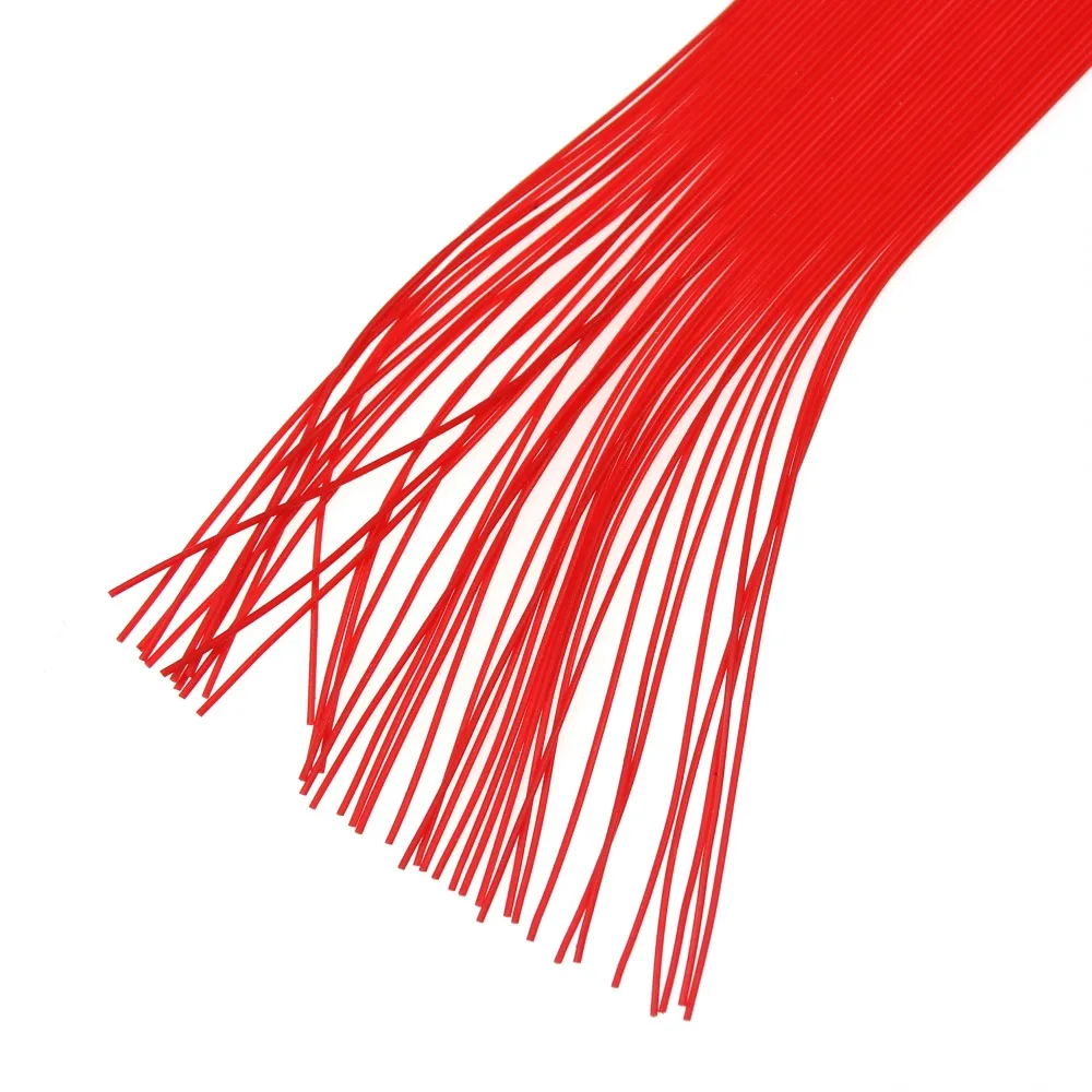 Bimoo, 40 hebras/paquete, cuerda de goma de silicona de 30CM para gusano suave, trucha, mosca, piernas, plantilla de pesca, faldas con señuelo, Material de atado de moscas - imagen 5