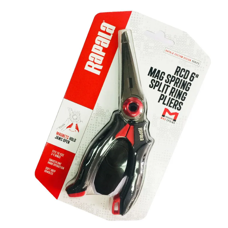 Rapala RCD serie Rcdmps4/6 alicates de Luya de resorte magnético, juego de Alicates de punta de águila, herramienta de pesca