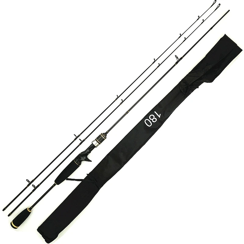 Caña de pescar giratoria de fibra de carbono, caña ultraligera de fundición, 2 puntas UL power stream, peces pequeños, trucha de acción lenta, 1,8 m, 6 pies, 602UL - imagen 5