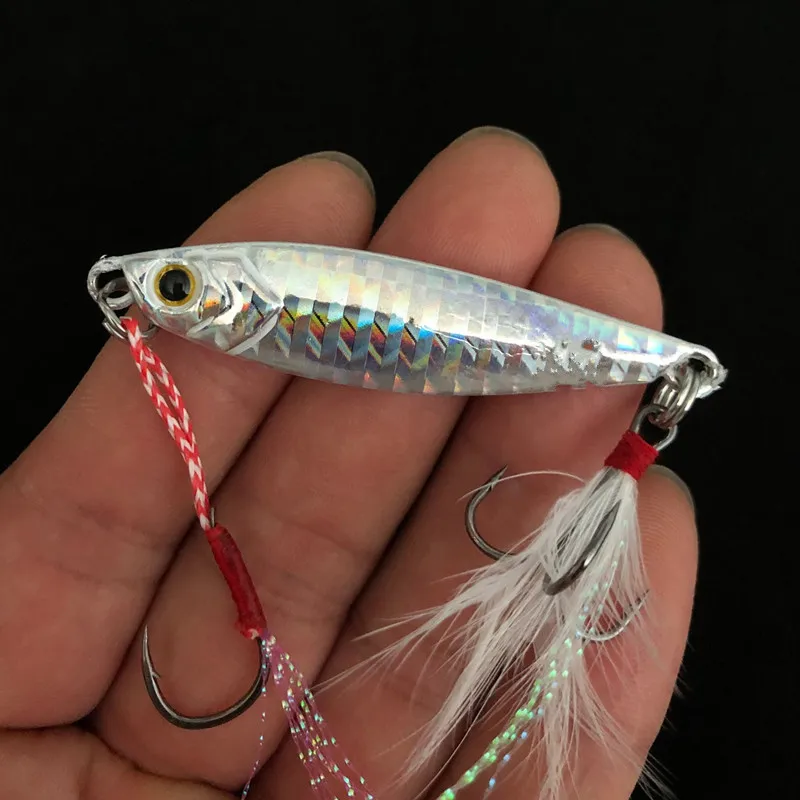 Señuelo de pesca Shore Cast, Jigbait de vibración lenta, 7g/10g/15g/20g/25g/30g/40g/60g, plantilla de Metal Artificial, 1 pieza en venta - imagen 5