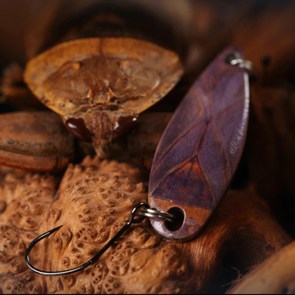 Cuchara de imitación de insectos, cebo metálico de 2,5/3,5g, para Crappie, lubina, Tilapia, BFS, aparejos de Pesca, cucharas de trucha, 5 unids/lote - imagen 4
