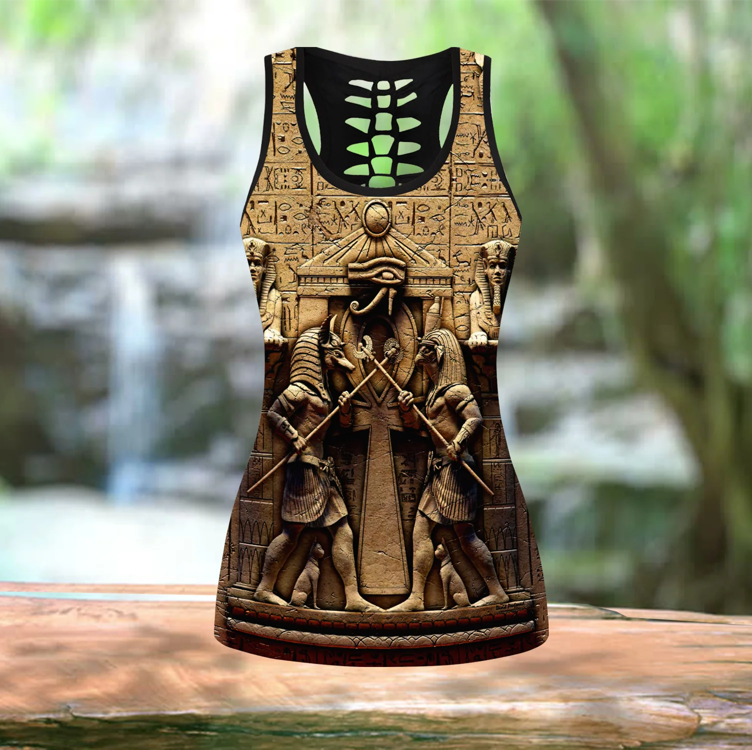 Conjunto ropa pesca mujer Anubis – top sin mangas y leggings - imagen 3