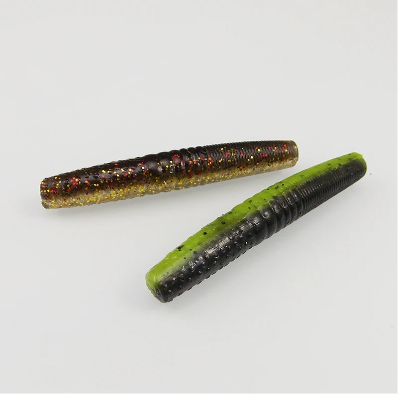 KESFISHING-cebo de pesca Artificial de plástico suave, gusano fino, 65mm, 4g, pesca de lubina, Ned Jigging, el mejor señuelo - imagen 3