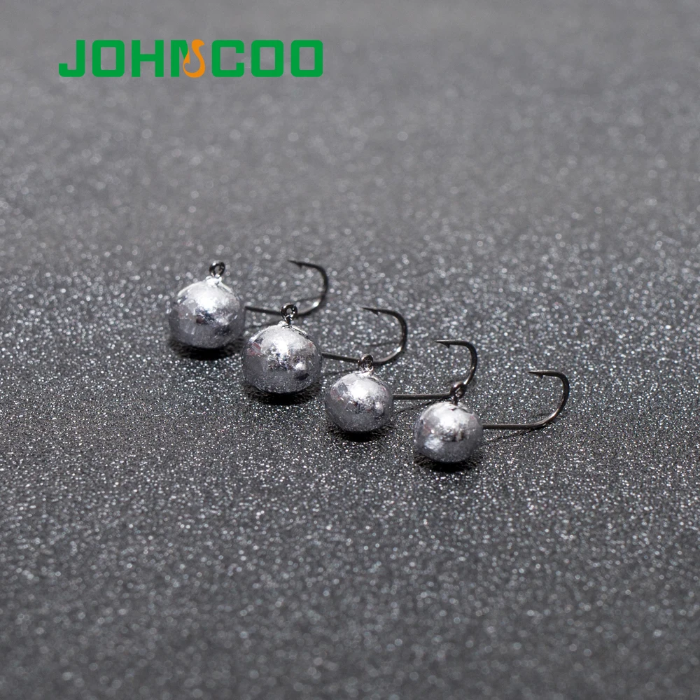 JOHNCOO 10 Uds anzuelo con cabeza de anzuelo anzuelo de pez roca 1g 1,5g 2g 3g 5g anzuelo de pesca anzuelo de gusano suave anzuelo con cabeza de anzuelo - imagen 5