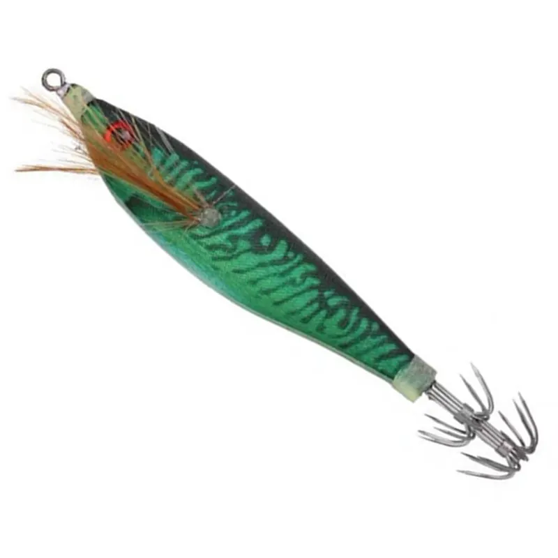 Señuelo de pesca de camarones de madera luminosa, plantilla de calamar y sepia, accesorios de señuelo de pesca, 8,5 cm, 10g, 1 ud.