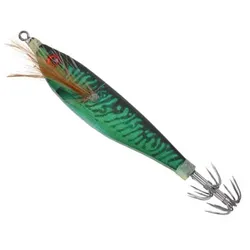 Señuelo de pesca de camarones de madera luminosa, plantilla de calamar y sepia, accesorios de señuelo de pesca, 8,5 cm, 10g, 1 ud.