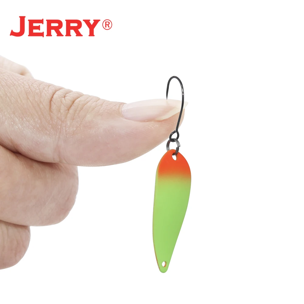 Jerry ARIES Cucharas de trucha ligeras Área Colores UV Pesca giratoria Brillos Adornos Señuelos Spinner Bait - imagen 5